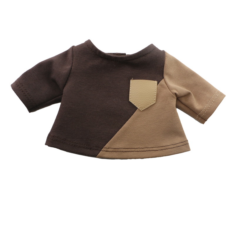 Trui bruin met zakje